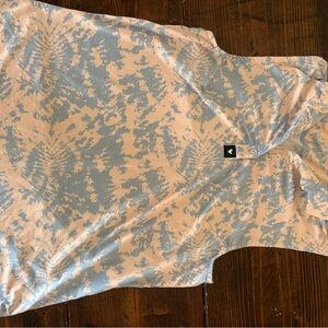 Bad Birdie Pale Blue and Light Pink Tank Top